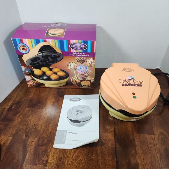 Nostalgia Electrics Cake Pop Bakery Kit Donut Hole Maker - Picture 1 of 7